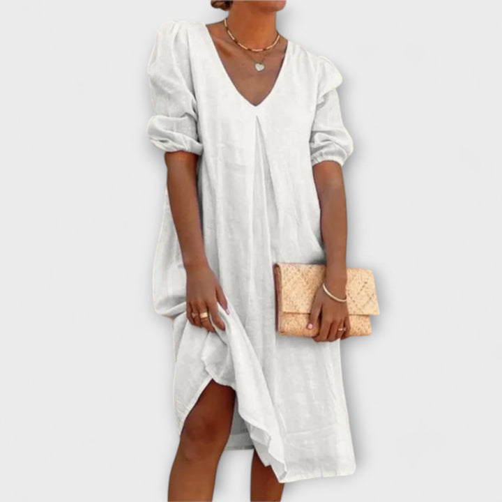 Fanny — Elegant Summer Dress with Braided Details