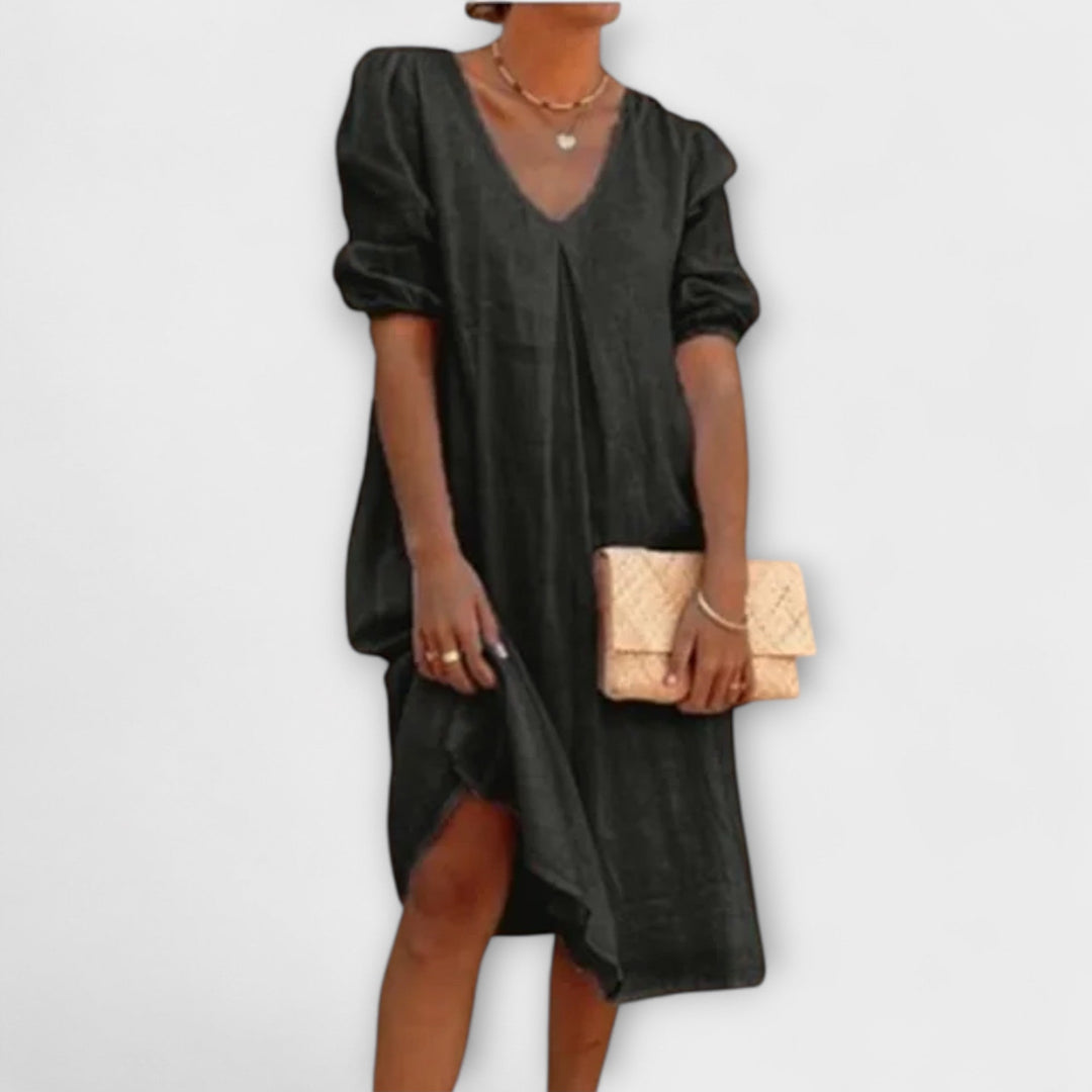 Fanny — Elegant Summer Dress with Braided Details