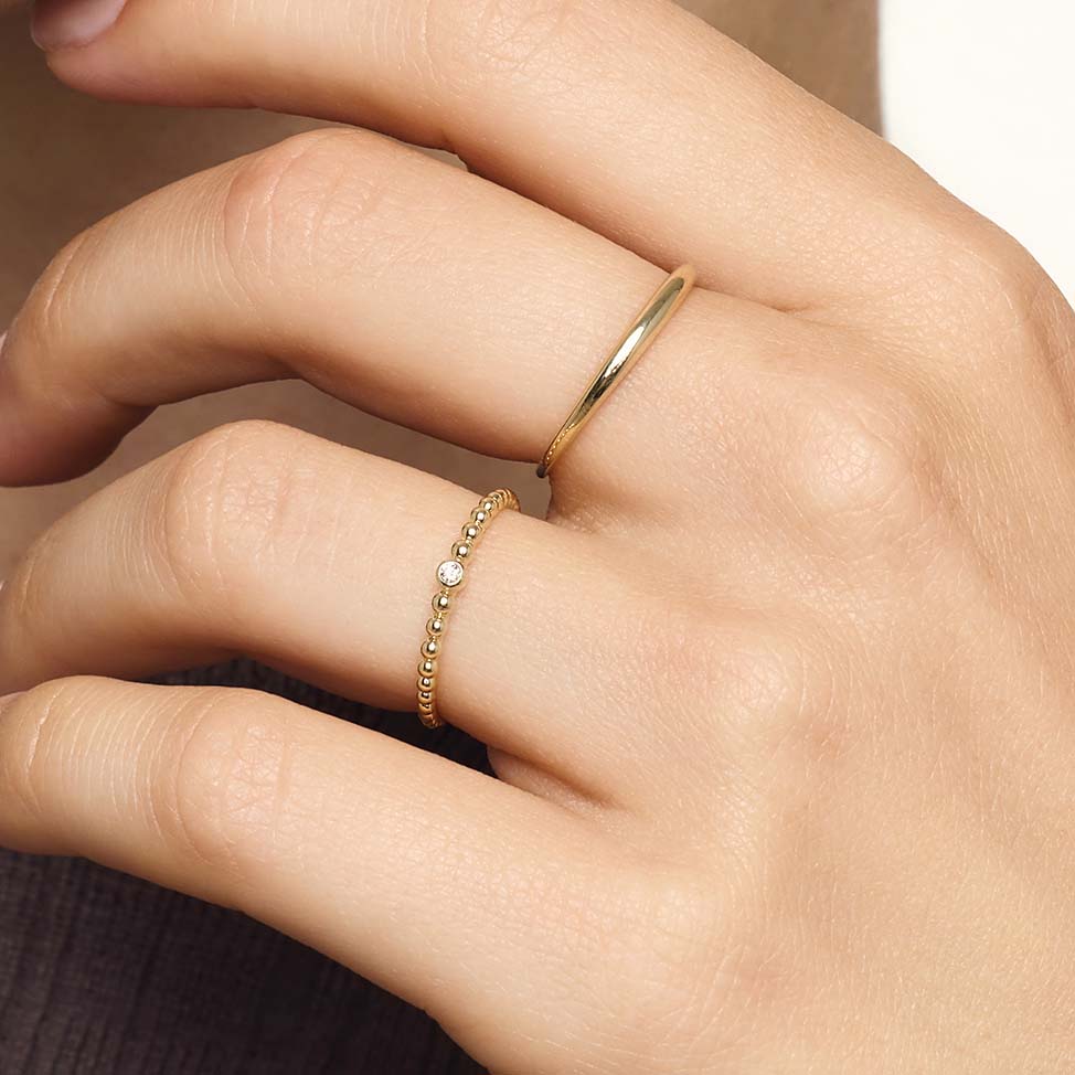 Slim Dome Ring | Gold