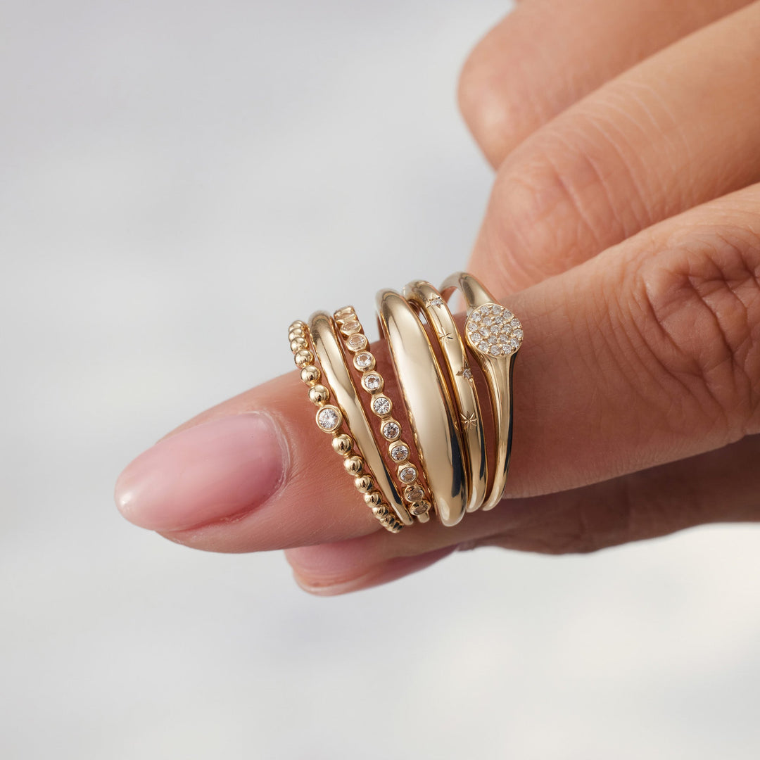 Slim Dome Ring | Gold