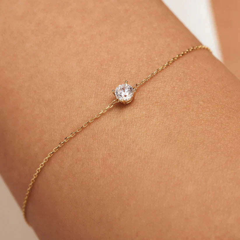 Cléa Stone Bracelet | Silver-Tone