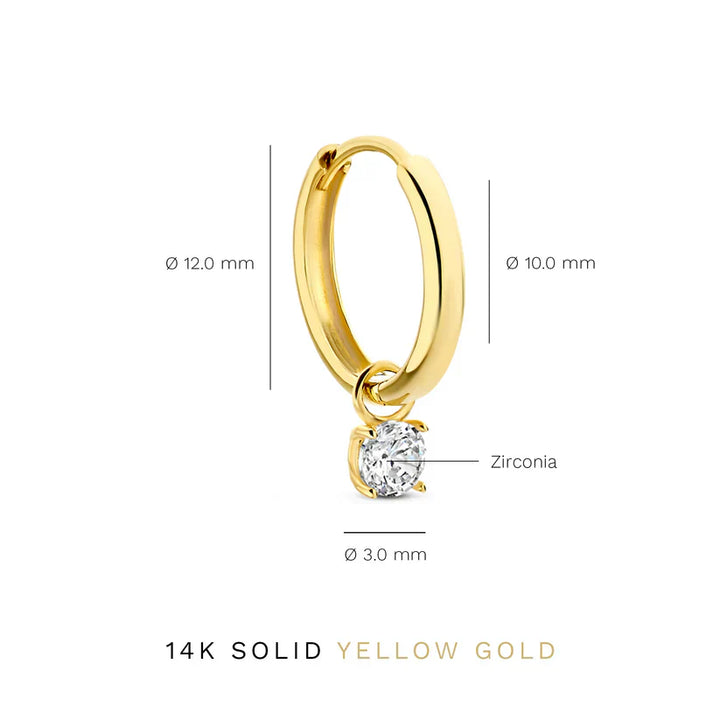Larmes de Lune Stone Earrings Set | Gold
