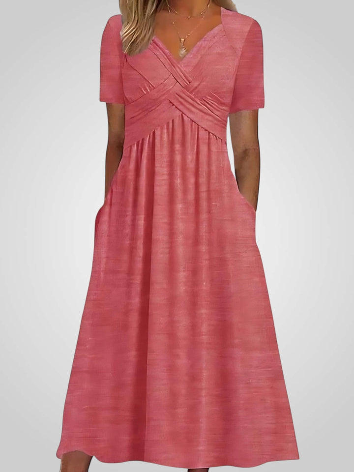 Carmen | Midi Dress with Belly Cover