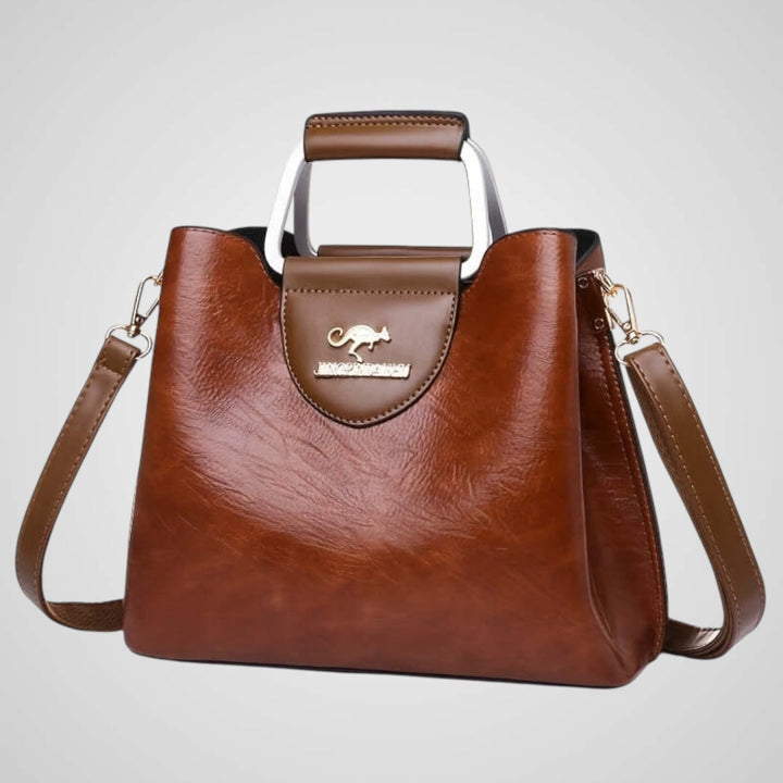 Anna | Elegant Two-Tone Leather Bag