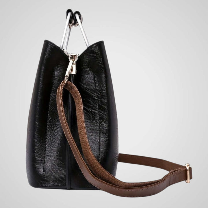 Anna | Elegant Two-Tone Leather Bag