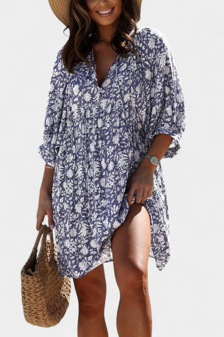 Daniela Boho Floral Mini Dress