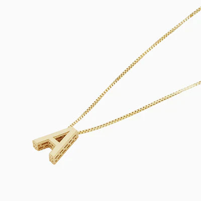 Love letter initial necklace | Gold-Tone