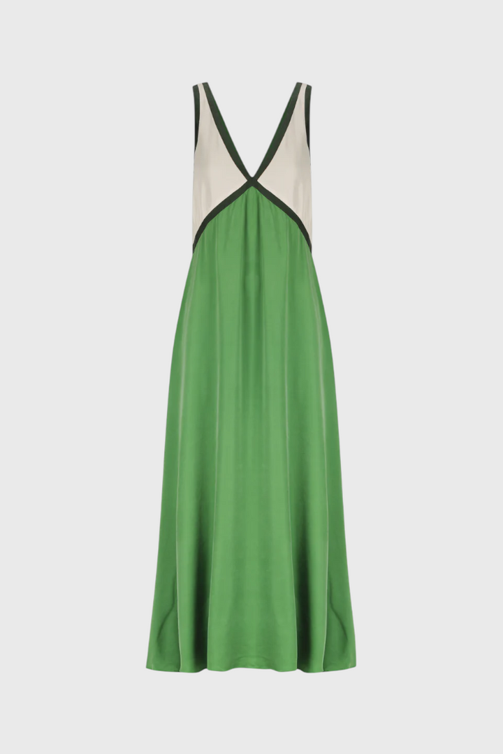 Diamond Boho Summer Dress with V Neckline