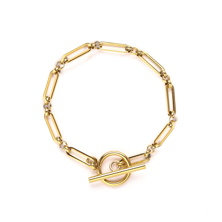 Link T-Bar Bracelet | Silver-Tone