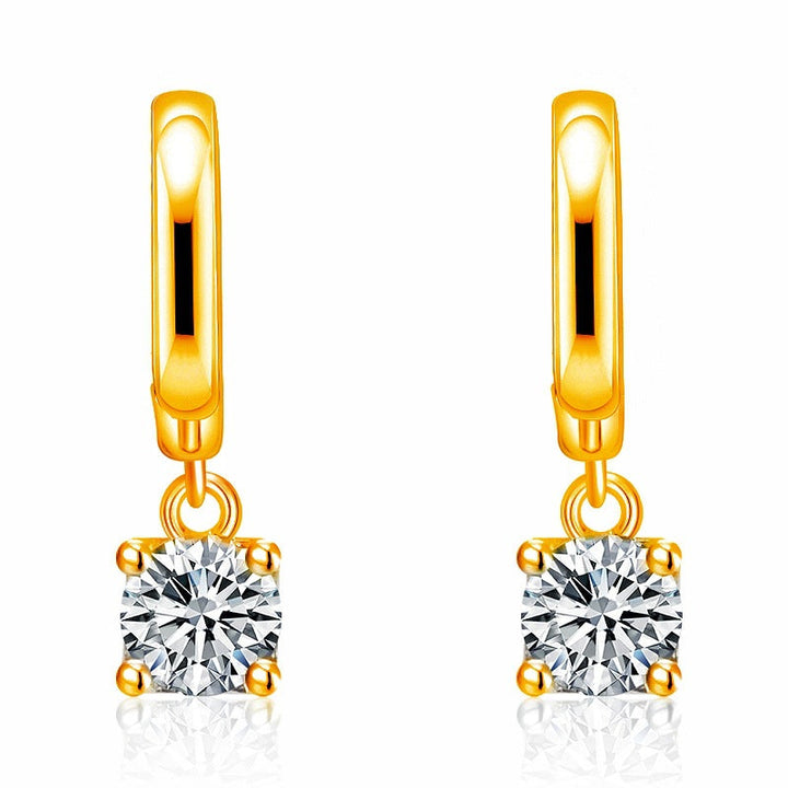 Aurora Square Drop Earrings | Gold