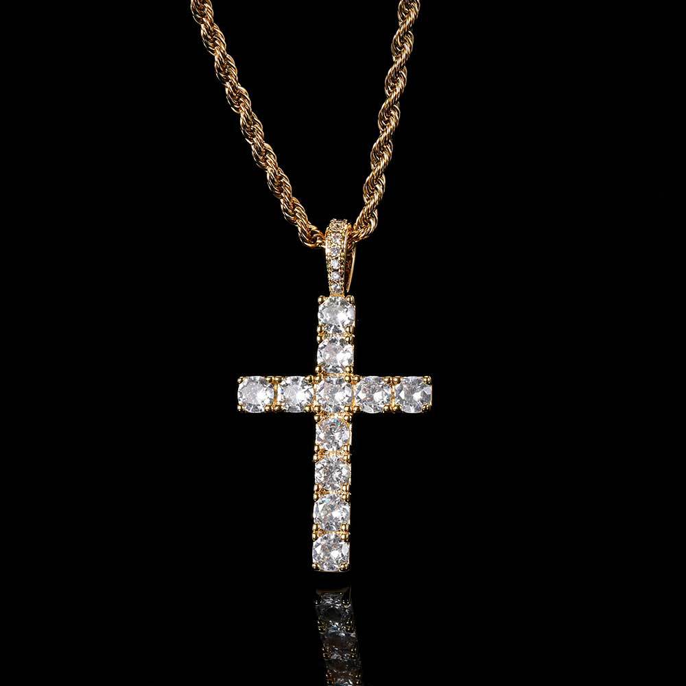 Cross necklace | Gold-Tone