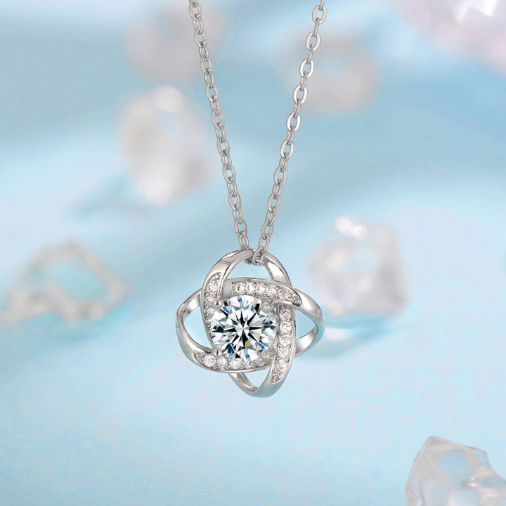 Fleur de Givre Clover Knot Set | White Gold