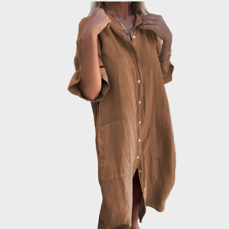 Valerie | Boho Shirt Dress