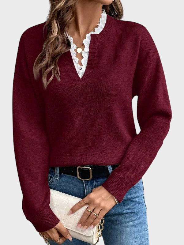 Maja | Elegant Blouse with French Collar