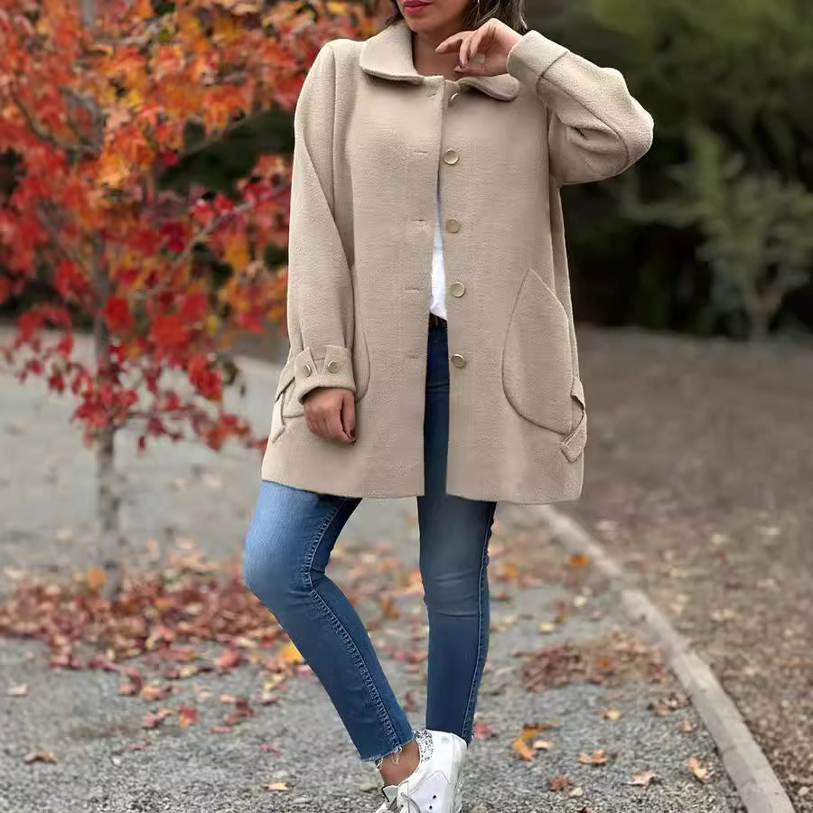Mariah – Classic Oversized Buttoned Coat
