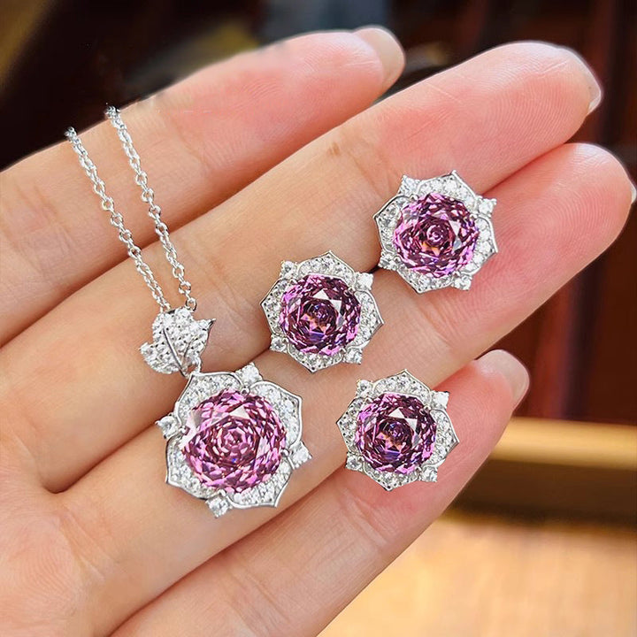 Amara Pinkdawn Set | White Gold