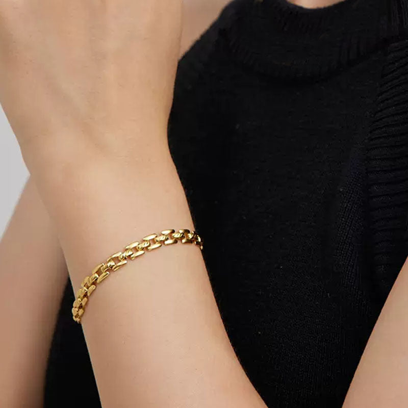 Timepiece Chain Bracelet | Gold-Tone