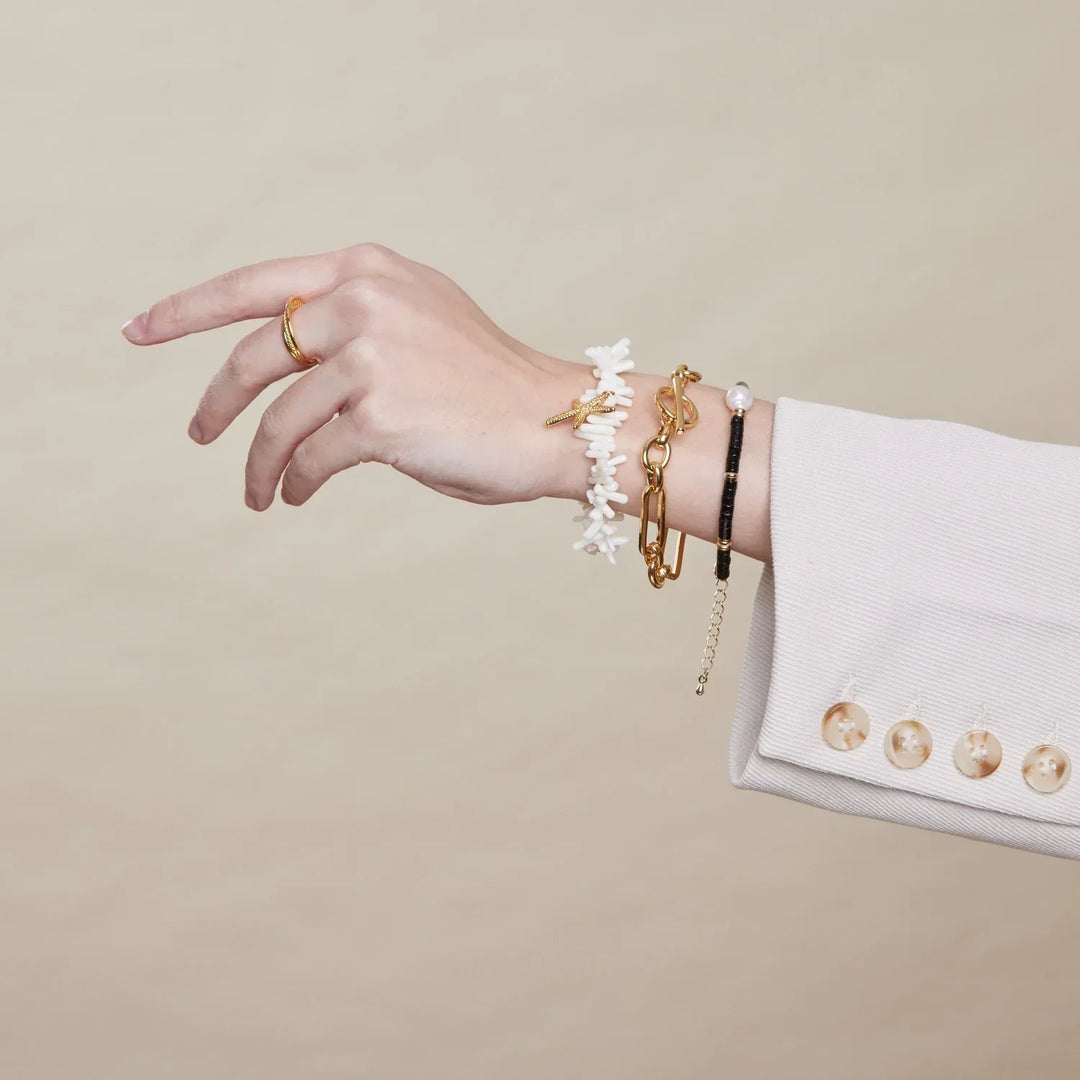 Link T-Bar Bracelet | Gold-Tone