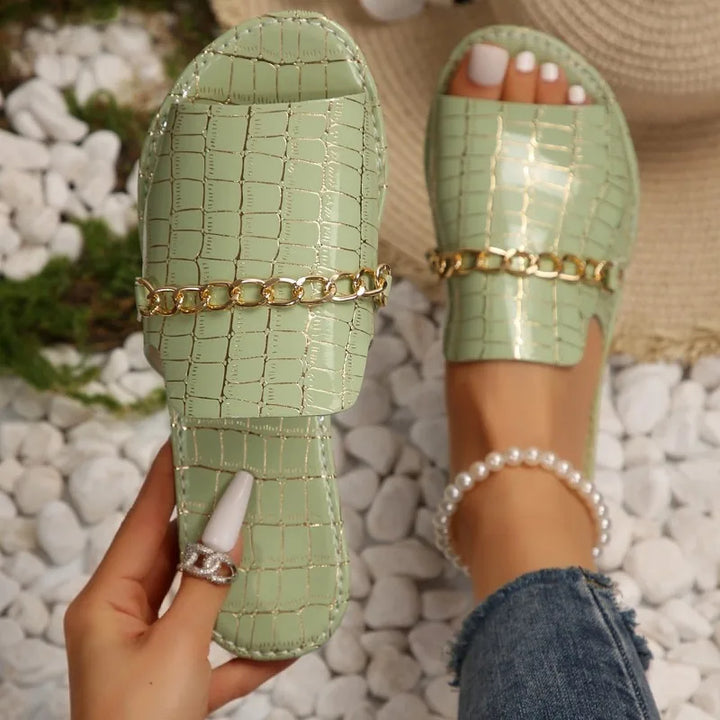 Mira | Luxe Wedge Beach Flip-Flops