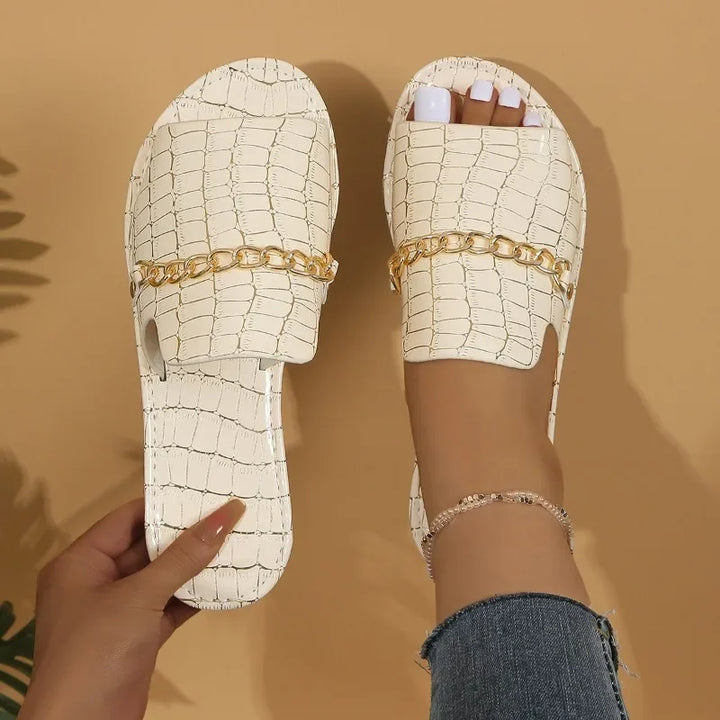 Mira | Luxe Wedge Beach Flip-Flops