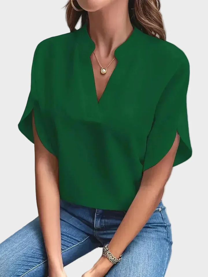 W&N | Stylish V-Neck Flowing Blouse