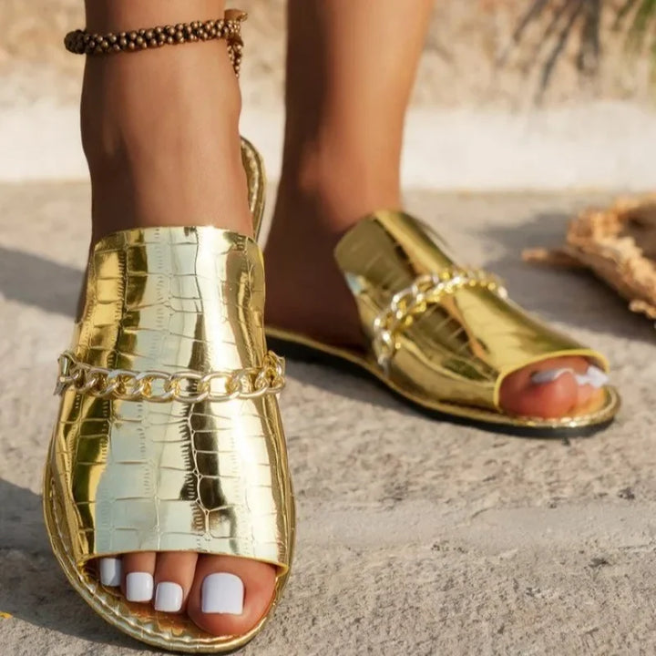 Mira | Luxe Wedge Beach Flip-Flops