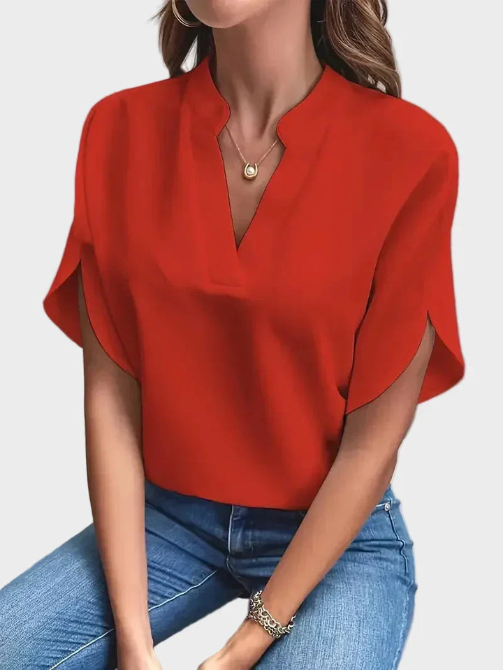 W&N | Stylish V-Neck Flowing Blouse