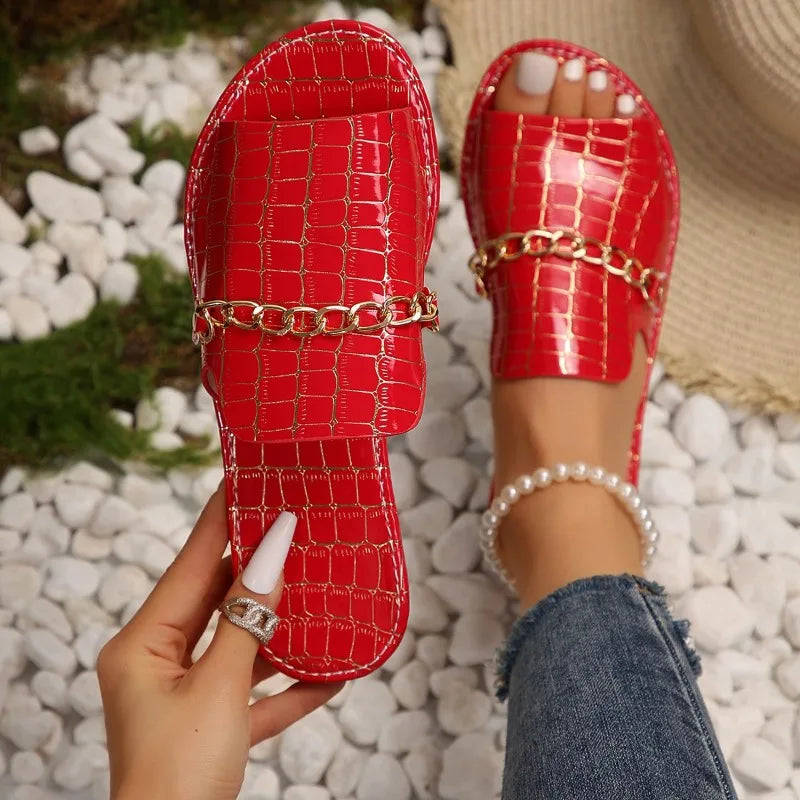 Mira | Luxe Wedge Beach Flip-Flops
