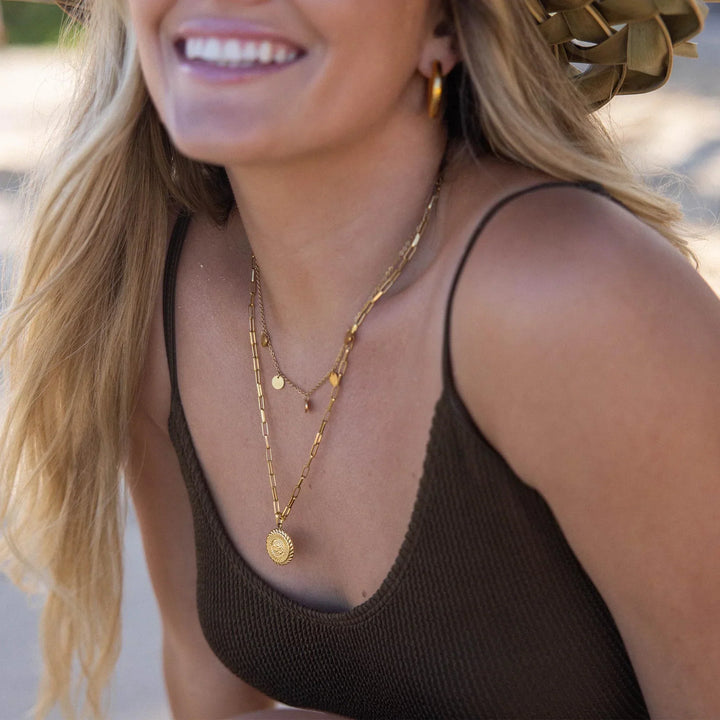 Funky Buddha Necklace | Gold-Tone