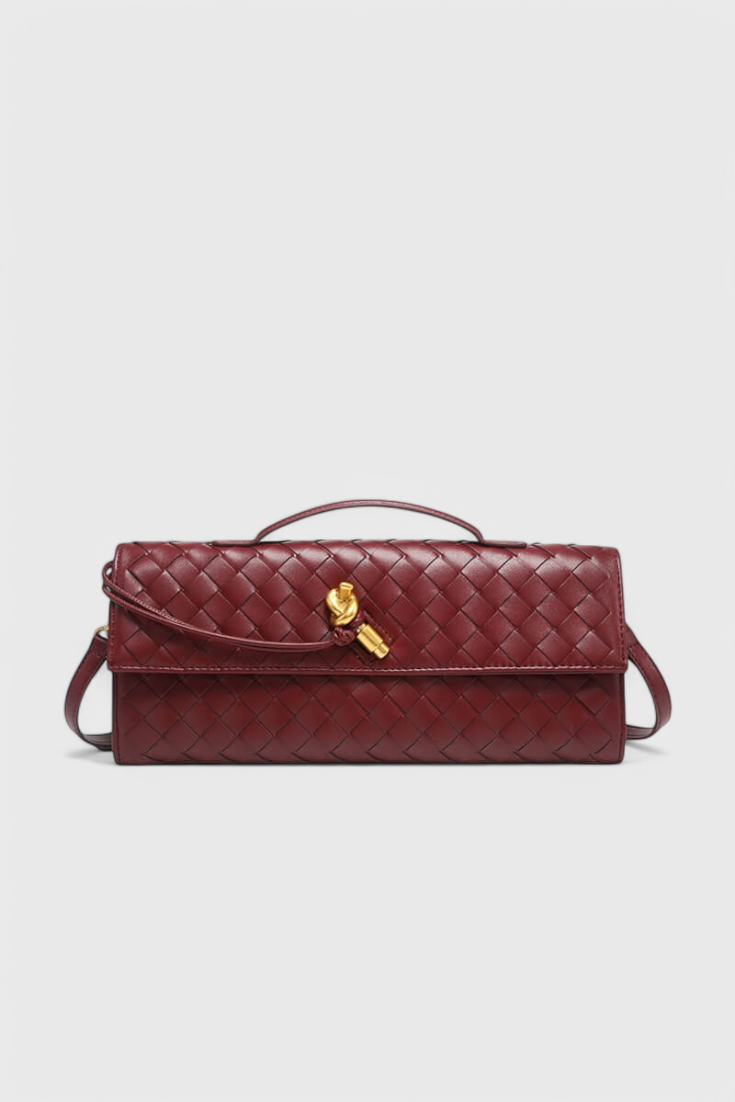 Melanie Clutch Bag with Gold Knot Detail