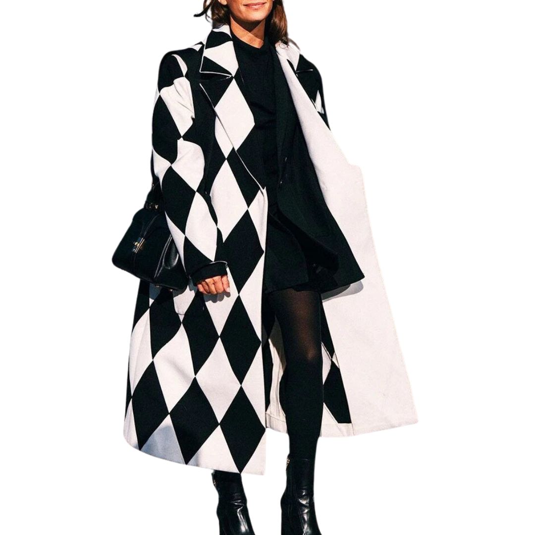 Natallie – Oversized Wrap Coat for Effortless Elegance