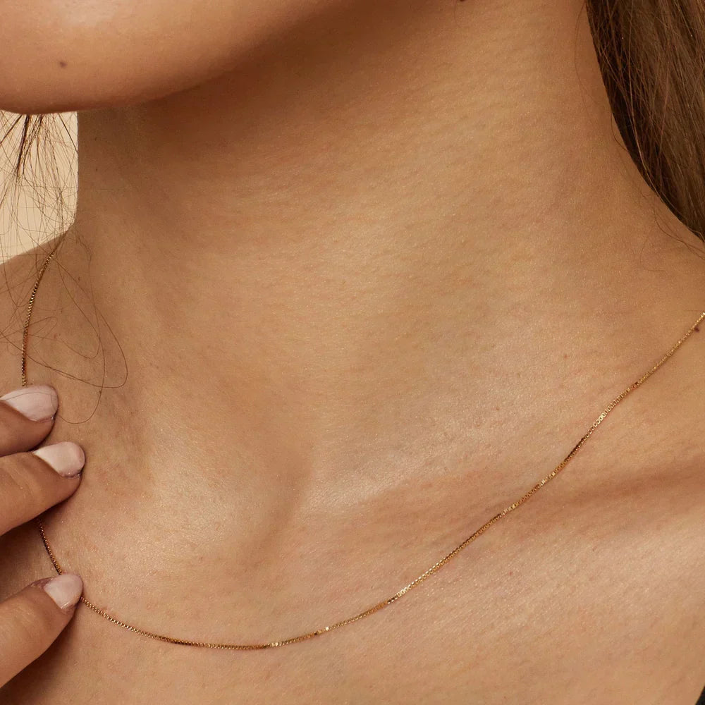 Bodega Box Necklace | Gold-Tone