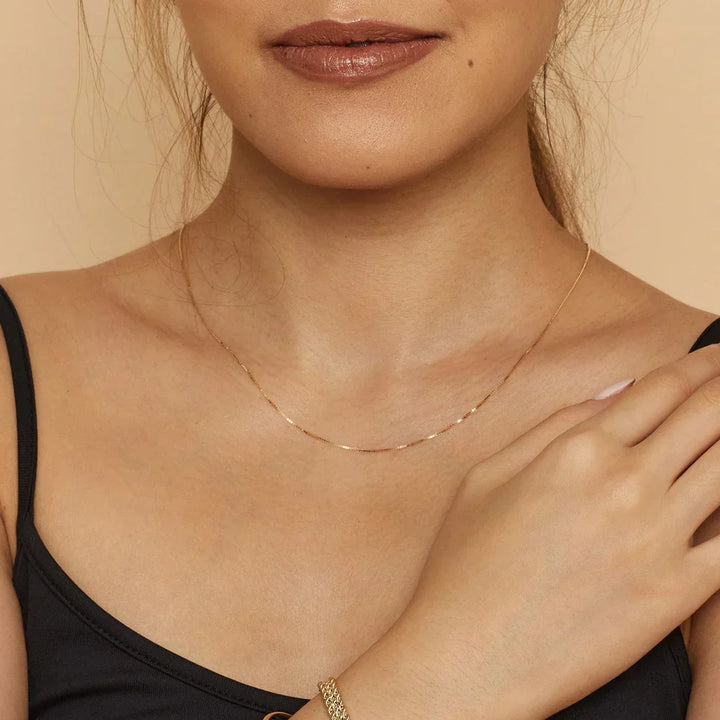 Bodega Box Necklace | Gold-Tone