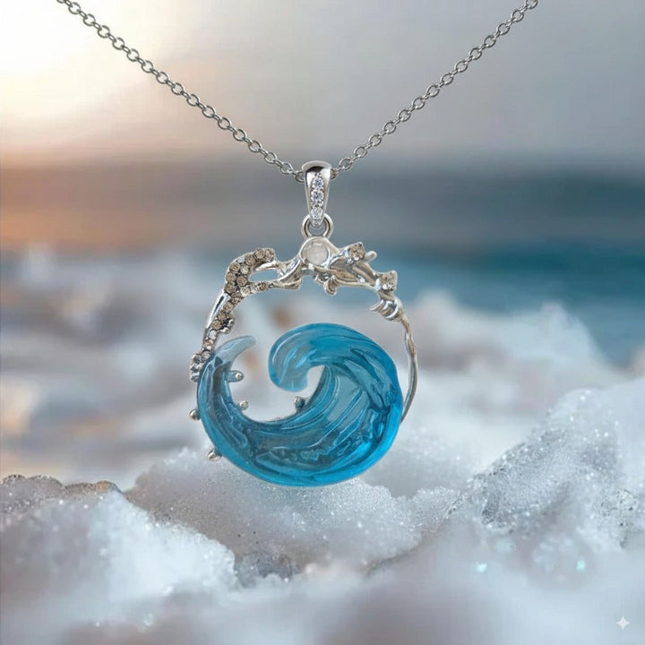 Azure Pledge Necklace | Gold-Tone