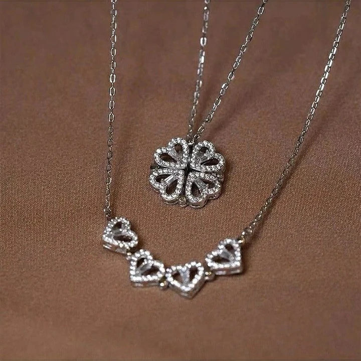 Amora Quadrifolia Necklace | Silver-Tone