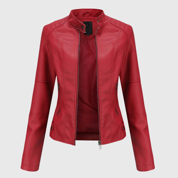 Effortless Faux Leather Jacket for Women with Button Front Collared Oversized Shacket Style