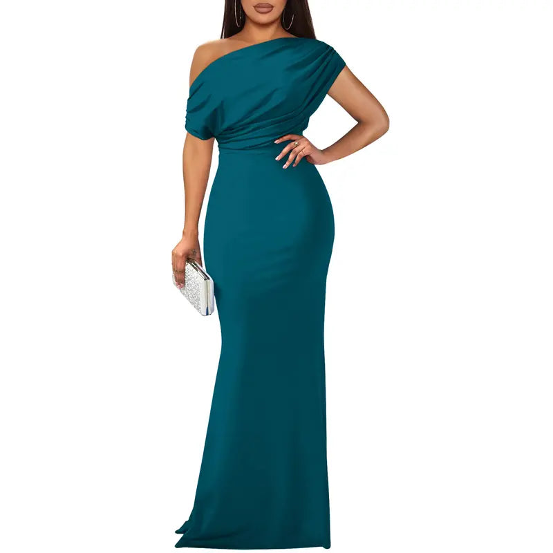 ROSELYN – Elegant Off-Shoulder Bodycon Evening Gown
