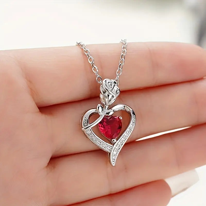 Rosira Emberveil Necklace | Silver-Tone