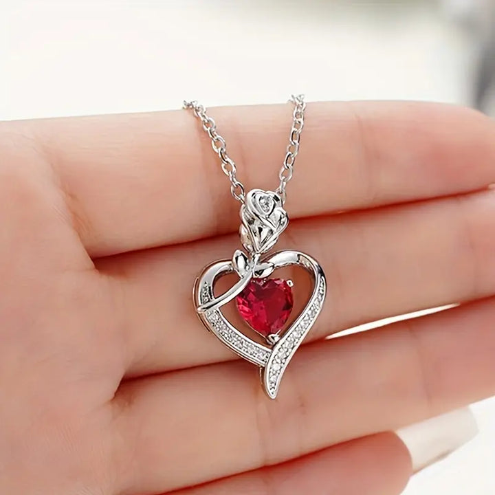 Rosira Emberveil Necklace | Silver-Tone