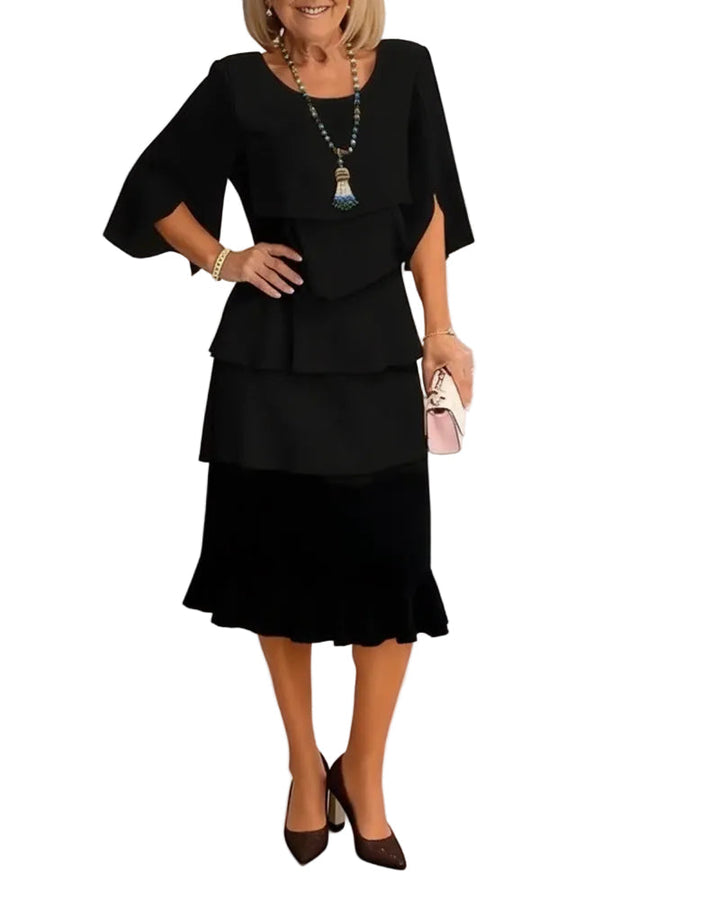 Sclarlett - Chic Lace Ruffle Summer Dress