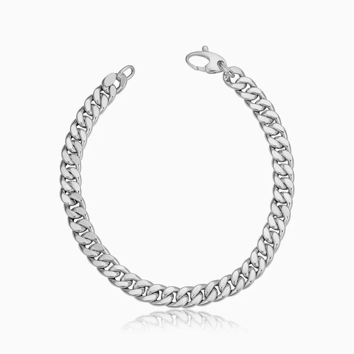 Estate Cuban Bracelet | Silver-Tone