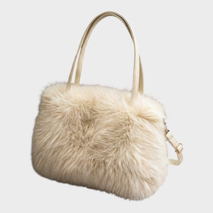 Cecelia | Siberian Aurora Handbag Made of Faux Fur
