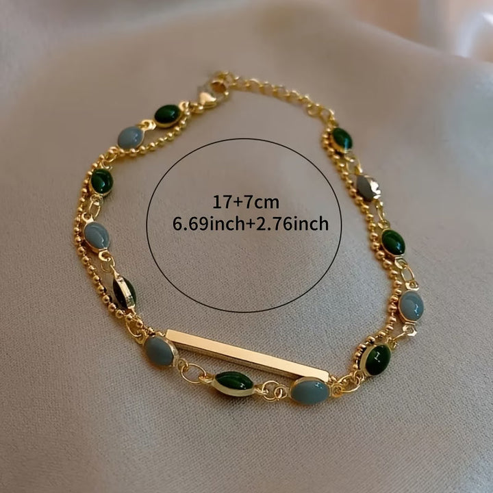Olivia Moss Duo Bracelet | Gold-Tone