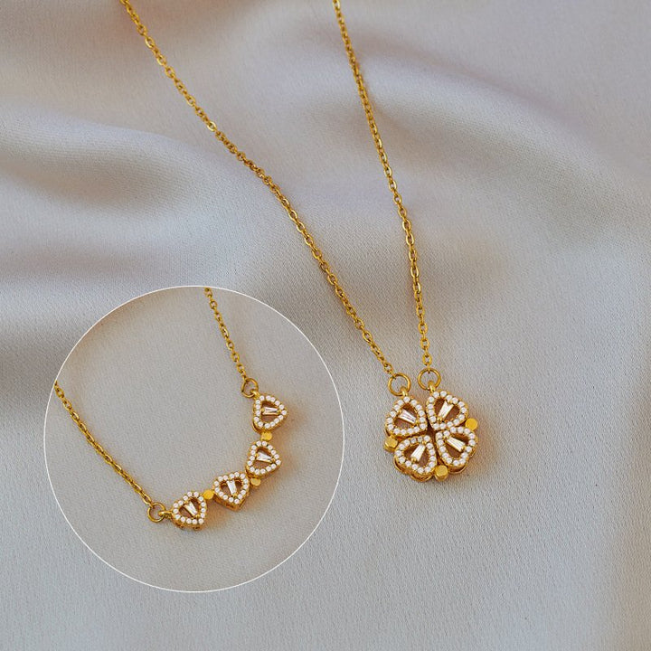 Amora Quadrifolia Necklace | Silver-Tone