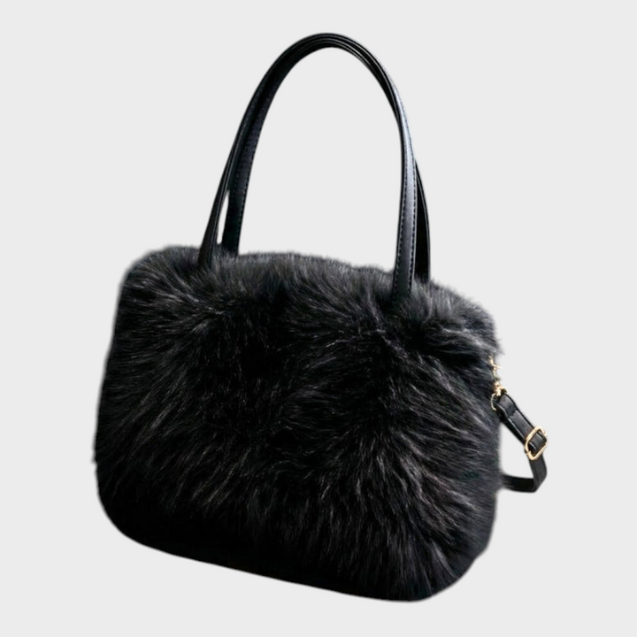 Cecelia | Siberian Aurora Handbag Made of Faux Fur