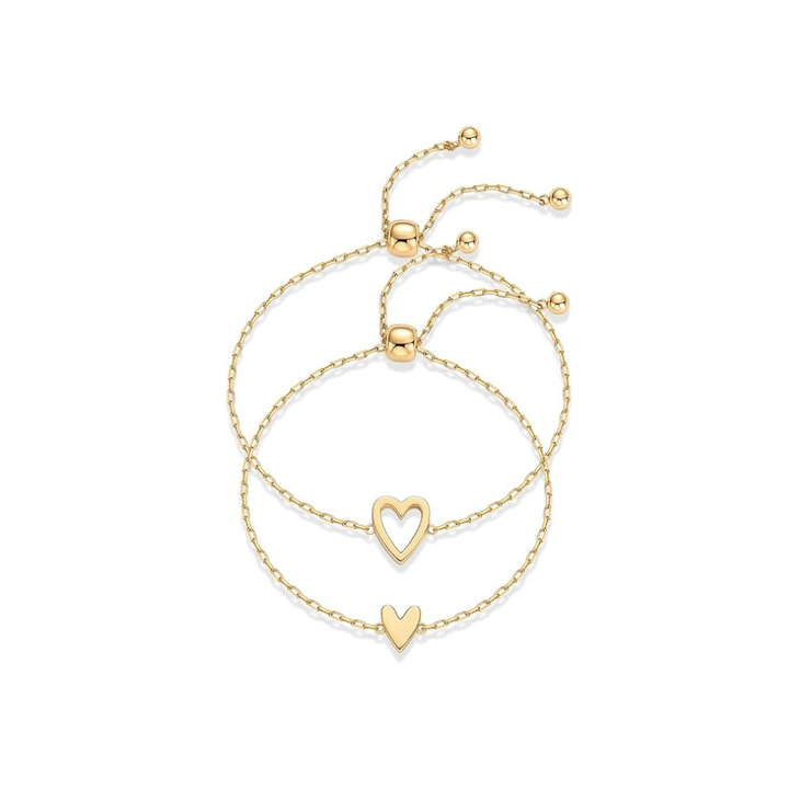 Radiant Heart Bracelets | Gold-Tone