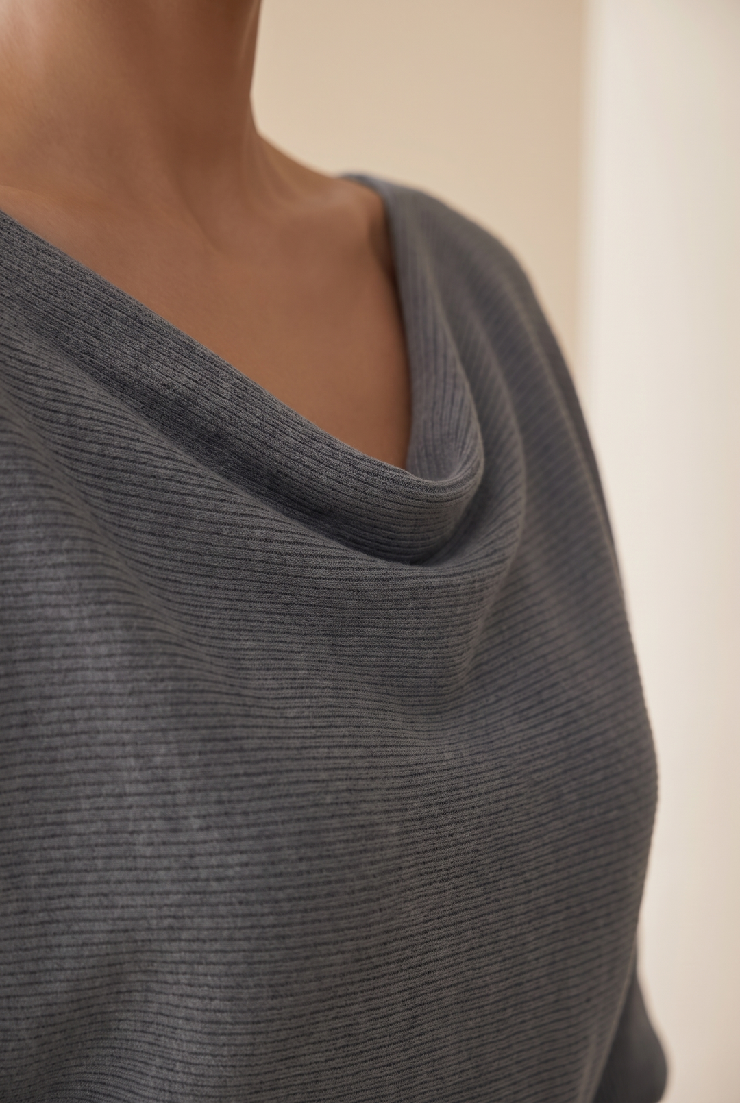 Hayden | Smooth Finish Midi Dress with Clean Neckline