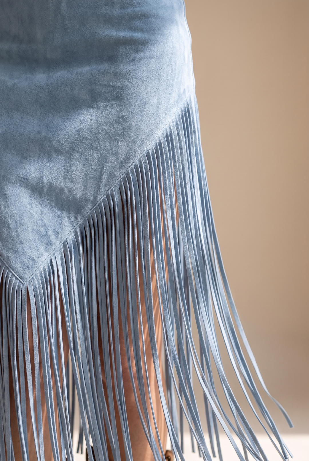 Valencia | Faux Suede Fringe Dress