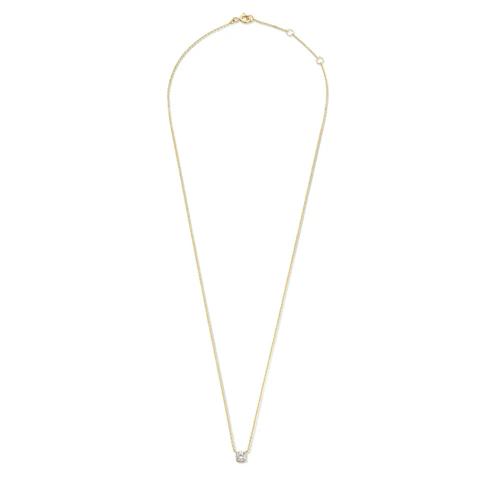 Cléa Crystal Stone Necklace | Gold-Tone