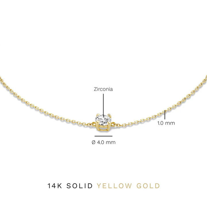Cléa Crystal Stone Bracelet | Gold-Tone